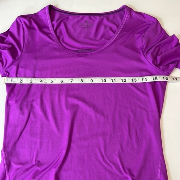 ATHLETA Woman’s Purple Longsleeve Running Athletic work out shirt Sz S - Picture 10 of 11